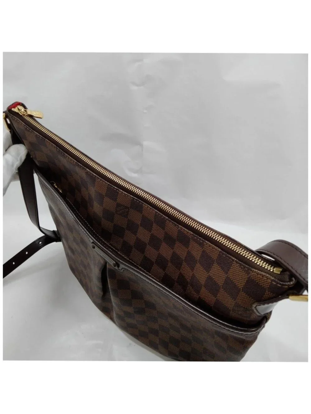 Authentic Louis Vuitton Bloomsbury GM Damier Ebene Crossbody